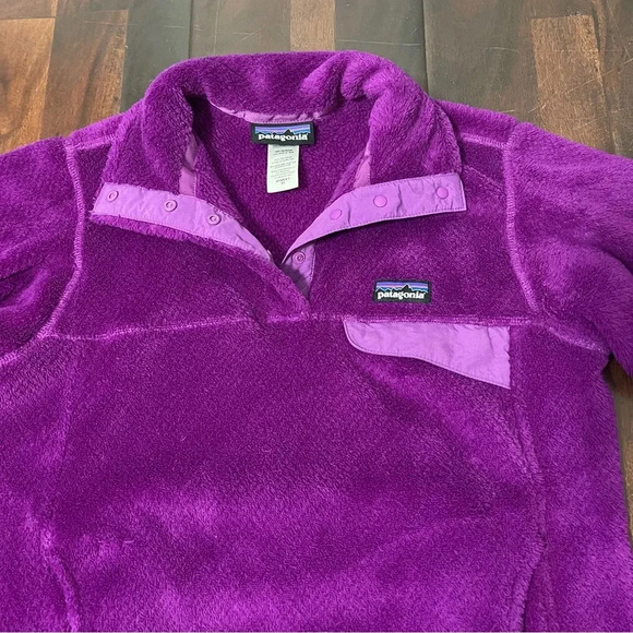 Patagonia Re-Tool Snap-T Pullover Fleece Purple Womens Size XS Sweater - Picture 2 of 6